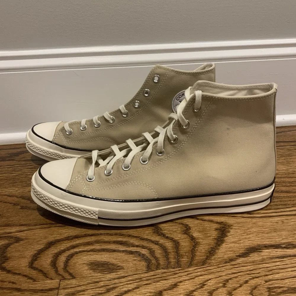 Converse Chuck All Star 70 Canvas High Top Oat Milk Shoes Men's Size 12 A03446C